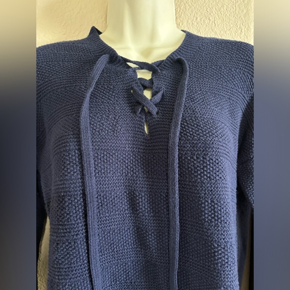 Blue oversized warm Old Navy Navy Sweater woman size small - Picture 3 of 5